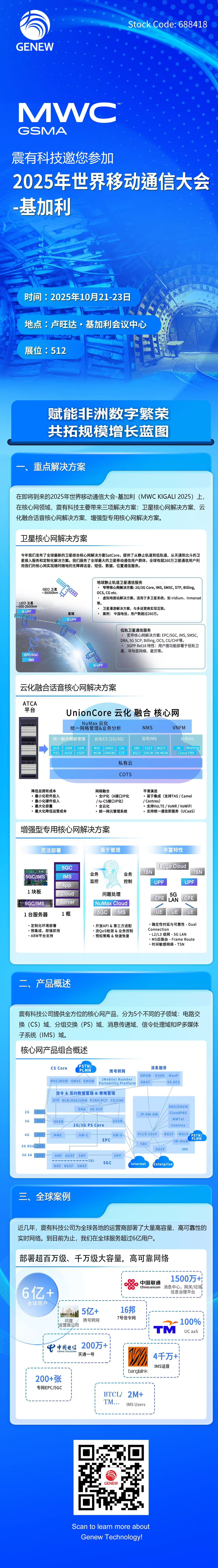 MWC2025·基加利：相約非洲數(shù)字盛會，震有科技核心網(wǎng)展出三大解決方案